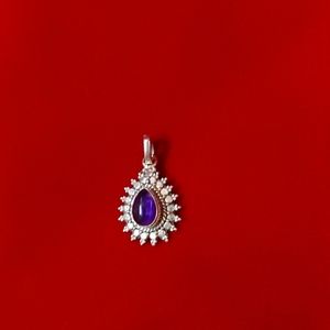 Silver Chamba Lama Amethyst Pendant